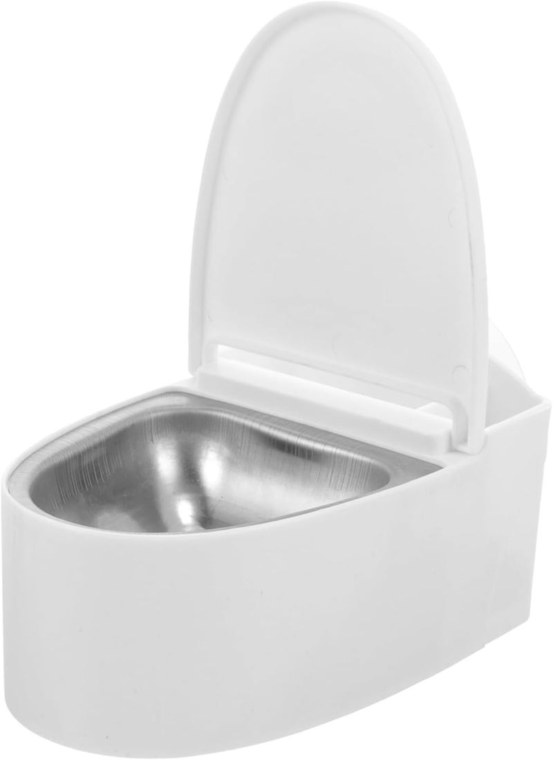 Wall Mounted Ashtray with Lid Mini Covered Smoking Ash Tray Toilet-shaped Cute Bathroom Decor Ash Holder for Indoor Use - Image 1