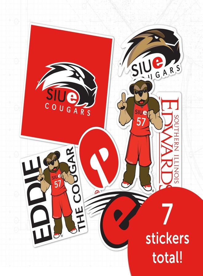 Desert Cactus Southern Illinois University Edwardsville Sticker SIUE Cougars Vinyl Decals Laptop Water Bottle Car Scrapbook Sheet T2 (Type 2) - Image 5