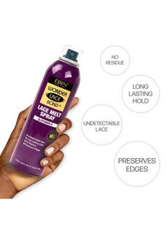 EBIN NEW YORK Wonder Lace Melt Aerosol Spray | Preserves Edges & Undetectable Lace | Long lasting hold | No Residue | Vitamin E + Biotin Infused (180ml./ 6.08oz)  - Image 3