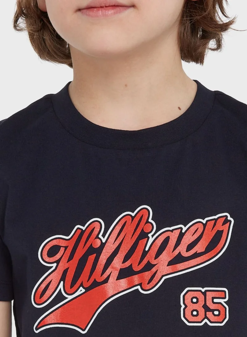 TOMMY HILFIGER Kids Hilfiger Script T-Shirt