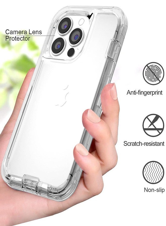 JGS for iPhone 13 Pro Max Case 6.7", Military Grade 3 in 1 Heavy Duty Shockproof/Drop Proof Case with 2 PCS Tempered Glass Screen Protector (Crystal Clear) - Image 5