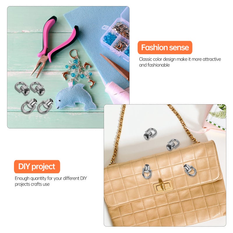 Luggage Connector for Handbags, Durable Zinc Alloy Buckles for DIY Projects - Image 4