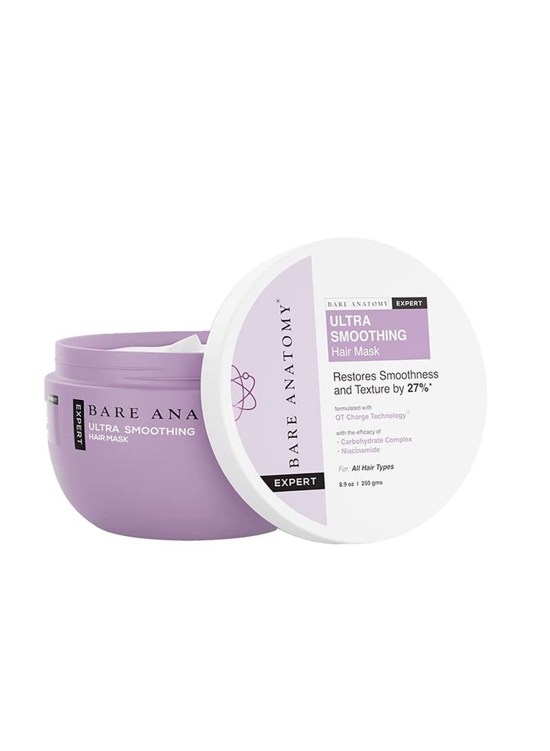 Bare Anatomy Ultra Smoothing Hair Mask For Dry Frizzy Hair 250gm - Image 1