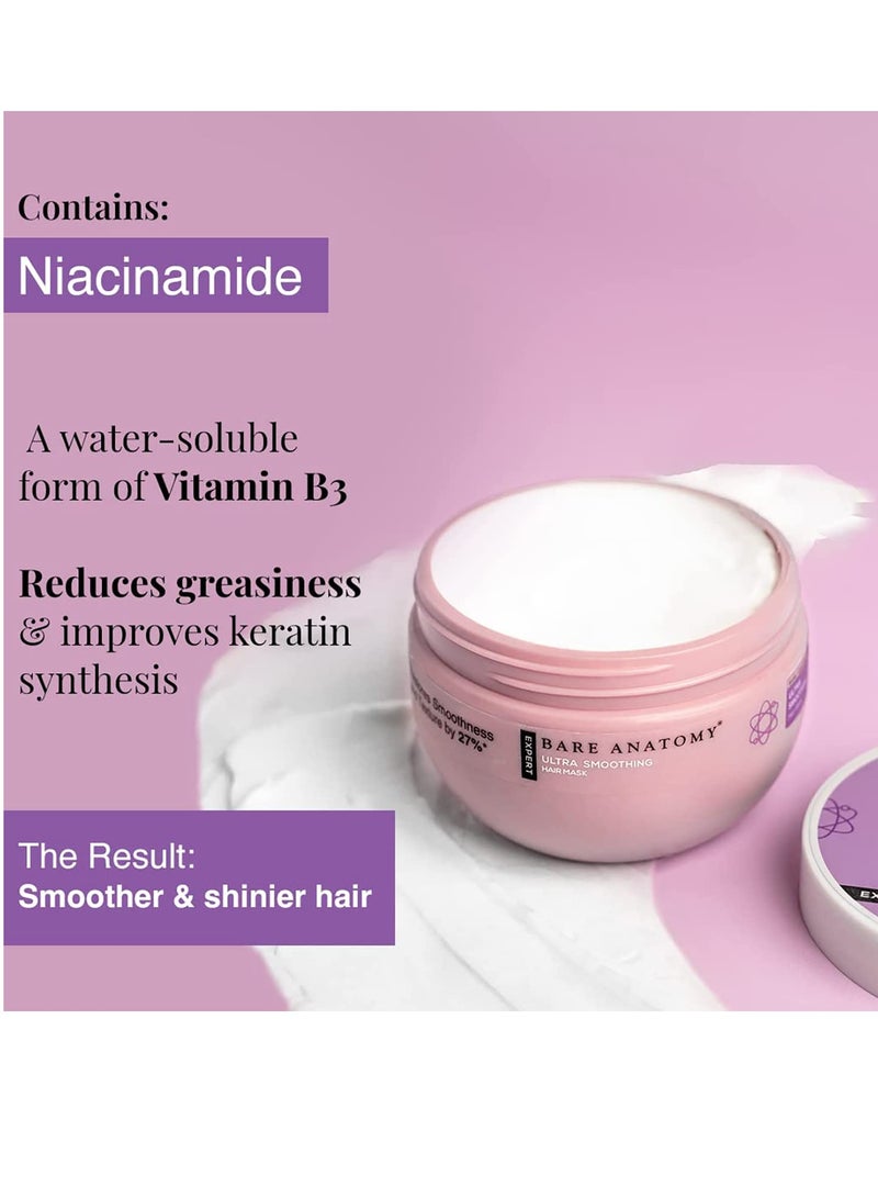 Bare Anatomy Ultra Smoothing Hair Mask For Dry Frizzy Hair 250gm - Image 4