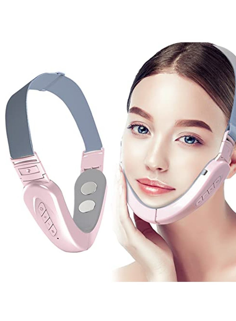 Electric Intelligent V-Shape Face Shaping Massager  Double Chin Reducer Anti Aging Wrinkles Chin Slimming V Line Face Lifting Machine Improve Facial Contour and Skin - Image 2