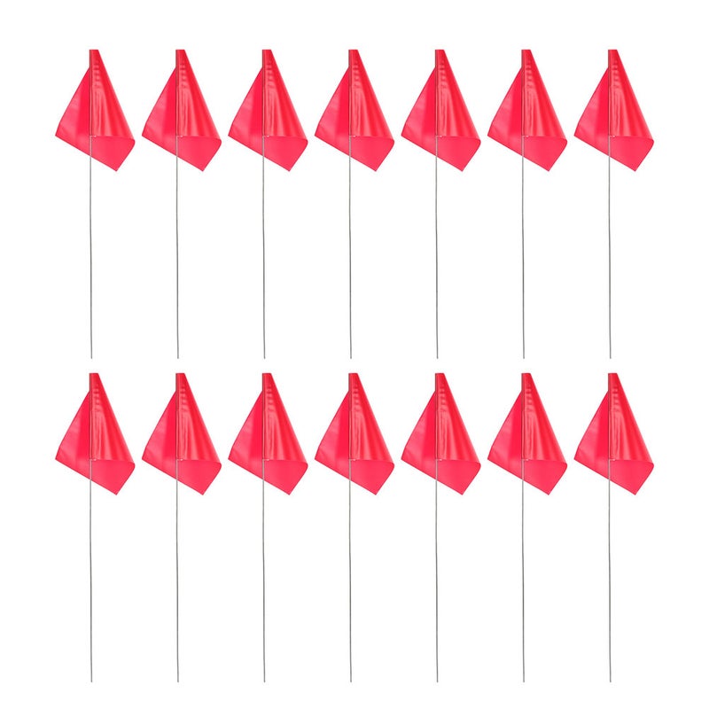 100 pcs Yard Marker Flags: Ground Marking Irrigation Flags For Garden Lawn Landscape Sprinkler Irrigation Dog Training Construction - Image 2