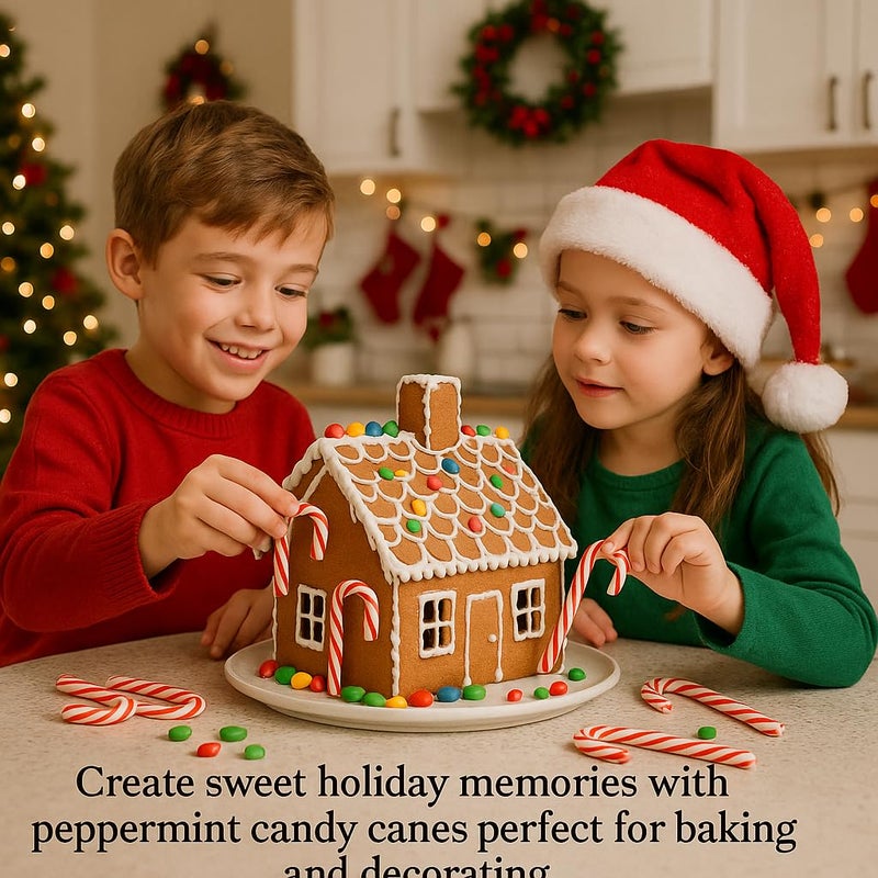 Mini Candy Cane Peppermint 100 Pack Individually Wrapped - Classic Red & White Holiday Candy Sticks Treats - Image 5