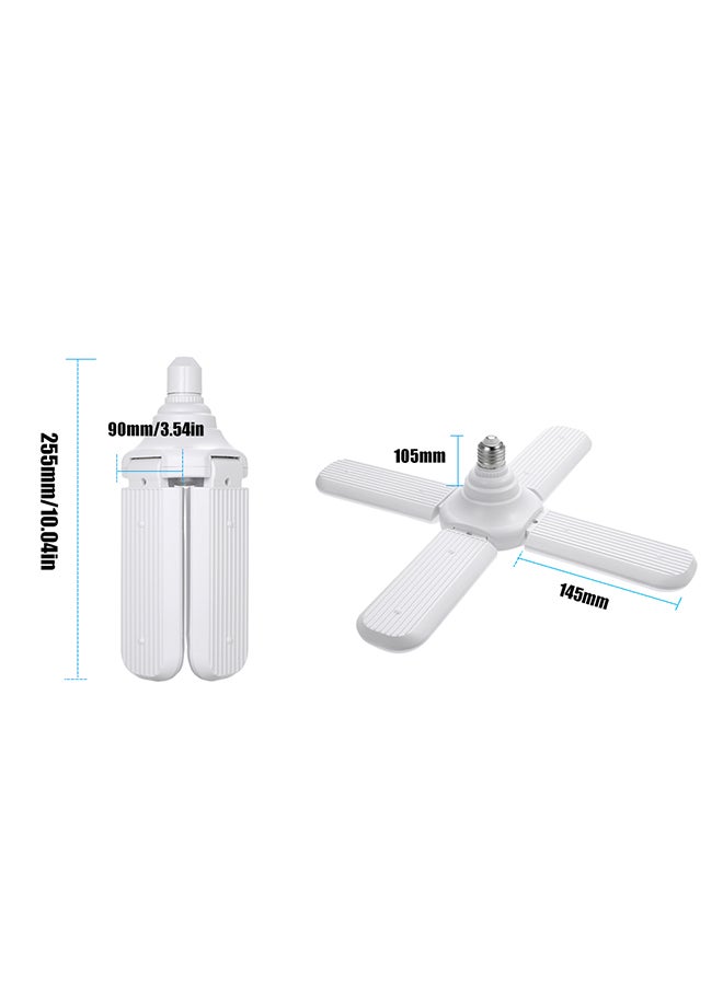 Super bright LED leaf light, high brightness four-leaf garage light, four-leaf fan light, folding bulb, voice four-leaf light, width and pressure - Image 3