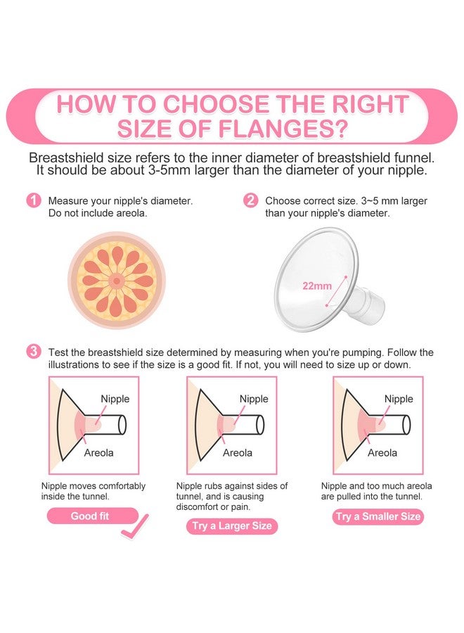 Belmikal Breastpump Parts Compatible with Spectra S1 S2 9 Plus Motif Luna Ameda MYA Cimilre 18mm Flange Valve Tube Backflow Protector Replacement Kit for Spectra Accessories/Parts - Image 3