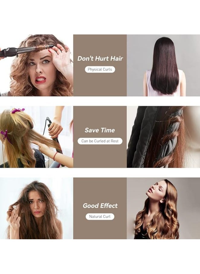 Women Heatless Hair Curler  - Overnight Hair Curlers to Sleep in, Curling Ribbon and Rods for Natural Hair, Lazy Hair Curler