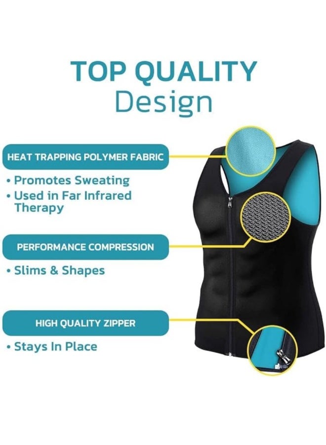 Fstyle Neoprene Sauna Heat Vest for Men and Women Burn Belly Fat - Image 4