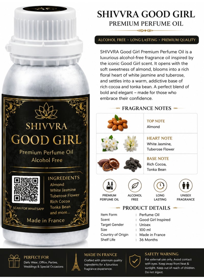 Good Girl Premium Fragrance | Long Lasting Aromatic Oil | Concentrated Aroma Oil | 500ml - Image 2