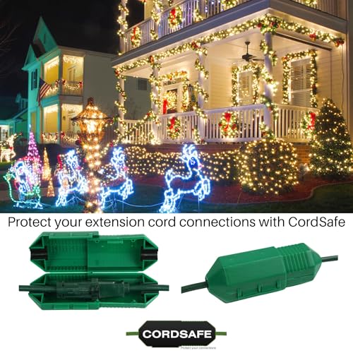 CordSafe Outdoor Extension Cord Protector – Weather-Resistant Snap-Lock Cover for Plug Connections – Rugged UV-Resistant Plastic Plug Protection, 1-Pack - Image 4