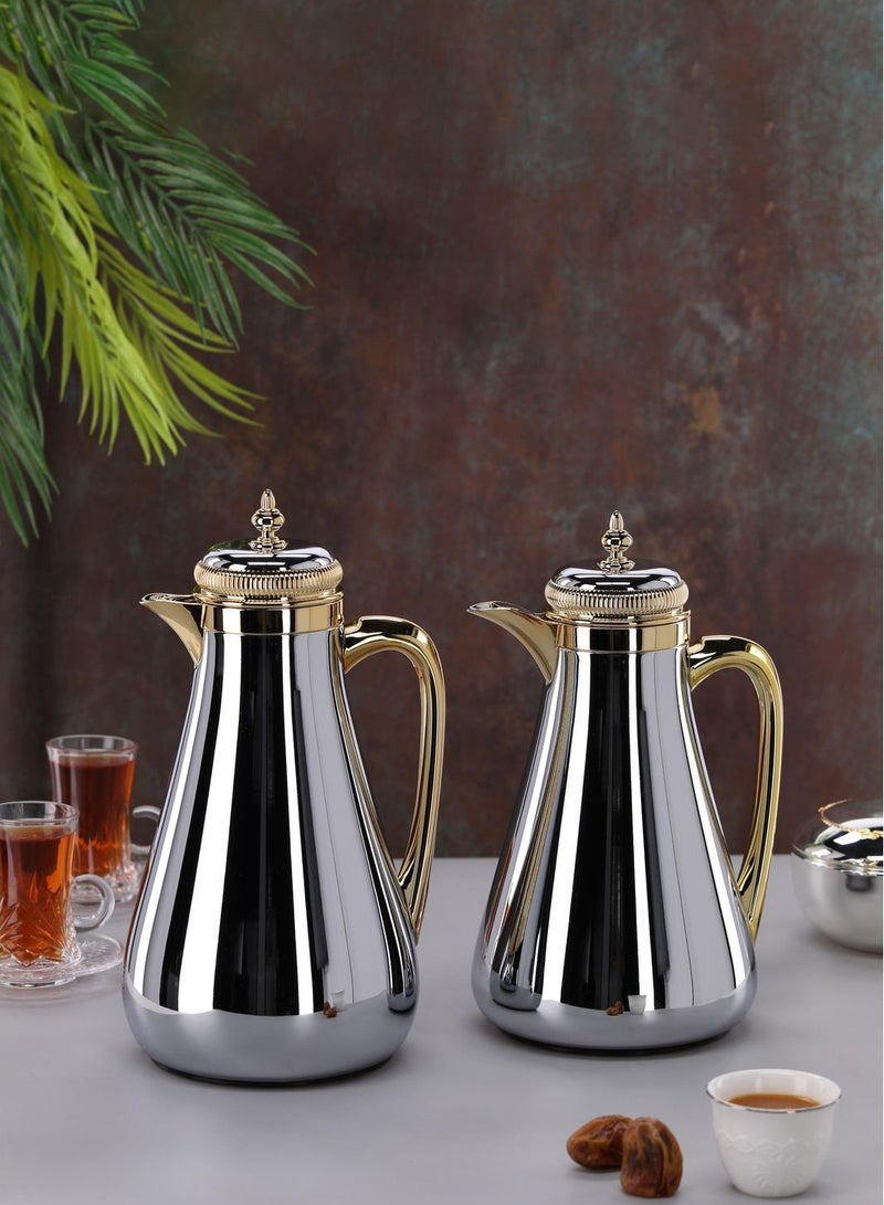 Thermos set, one for tea and the other for a coffee pot,1/0.7L - Image 1