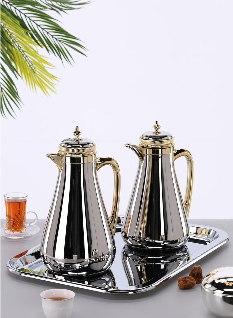 Thermos set, one for tea and the other for a coffee pot,1/0.7L - Image 3