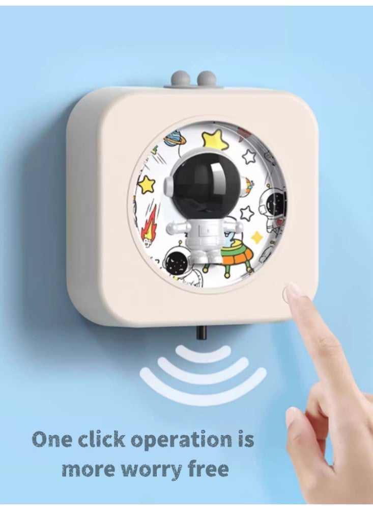 Automatic Induction Soap Dispenser Wall Mounted Hand Sanitizer Dispenser Foam Phone Washer Sensor Liquid Rice White - Image 3