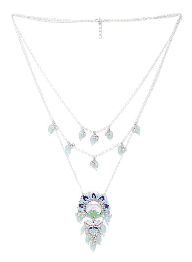 VOYLLA Bagh E Fiza Blooming Flower Motifs Necklace - Image 3