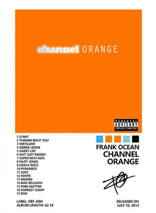 TNESSENTIAL FRANK OCEAN CHANNEL ORANGE CANVAS POSTER - pzsku/ZD437D291D91B9F82D3F7Z/45/1748610381/6e8fd22c-28f9-4586-8013-56743423e1a8
