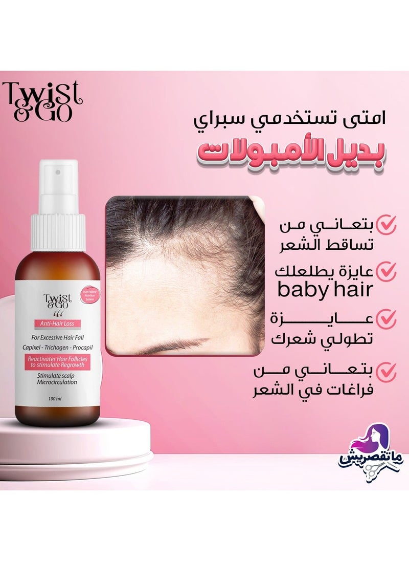 Twist&Go - Twist & Go Anti-Hair Loss Lotion Spray 100Ml - Image 1