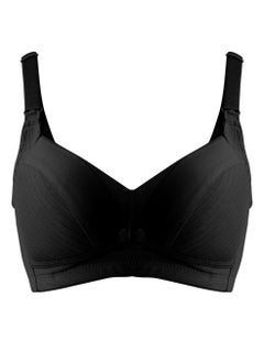 Comfy Cotton Maternity And Nursing Bra Black Small