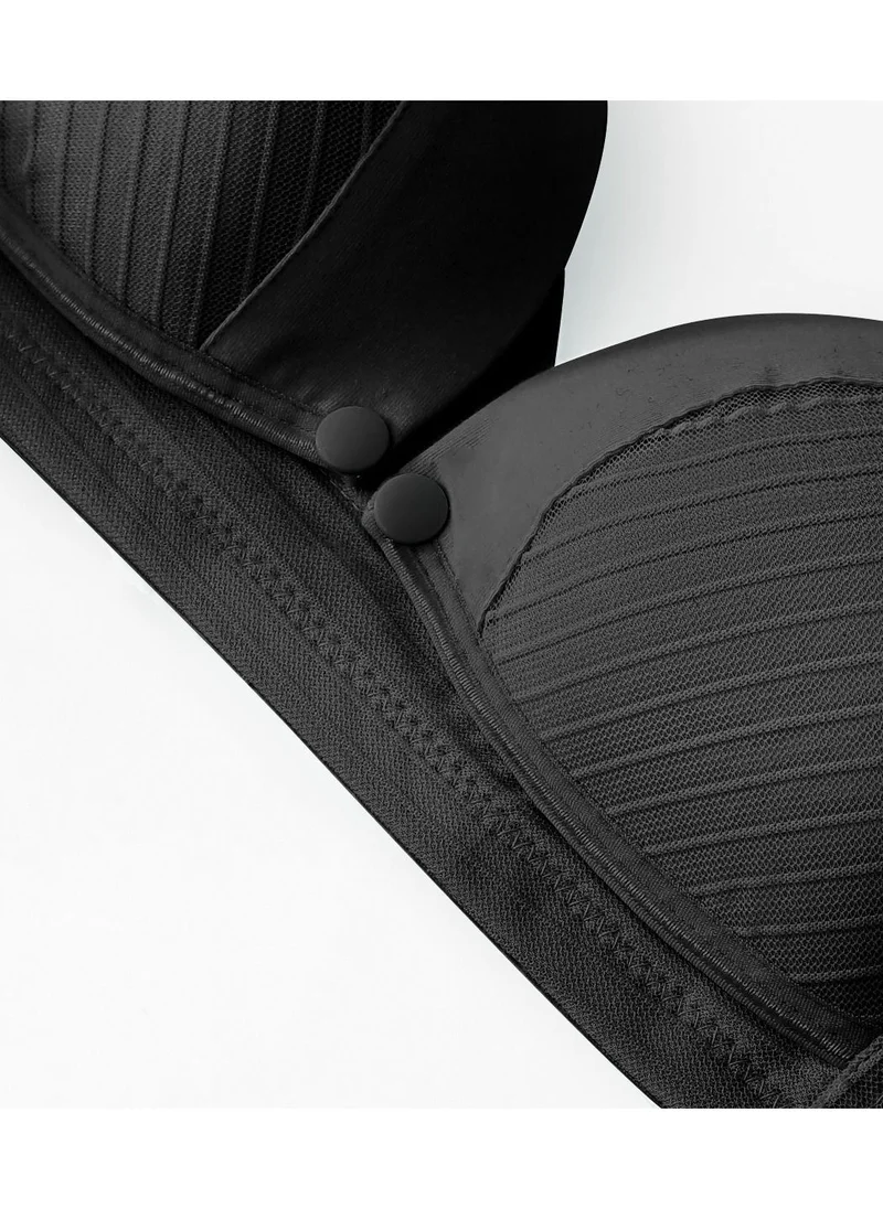 أوكوس Comfy Cotton Maternity And Nursing Bra Black Small