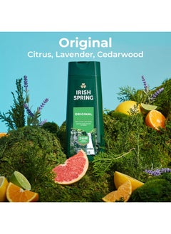 Irish Spring Irish Spring Mens Body Wash, Original Scented Body Wash for Men, Smell Fresh and Clean for 24 Hours, Cleans Body, Hands, and Face, Made with Biodegradable Cleansing Ingredients, 20 Oz Bottle  - Image 3