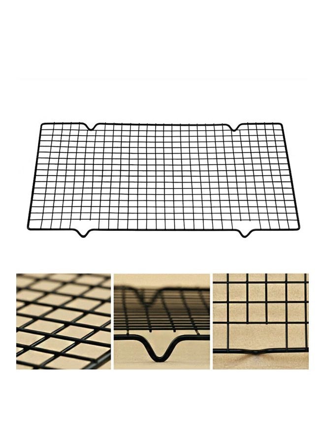 Kenzs - Grid Design Cooling Rack Black 41x24.5x2.3centimeter - Image 1