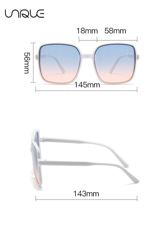 Unique Sun Glasses - Square Sun  Glasses - Gradient Sun  Glasses - Vintage Sun Glasses - UV400 Sun Glasses - Fashion Sun Glasses for Women - Image 2