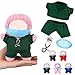 Velmitten 17cm Doll Clothes Doctor Nurse Scrubs Outfit Set for 17cm Dolls with Mini Mask Stethoscope Cute Nurse Uniform with Accessories Gift for DIY Dressup Lovers CollectorsGreen - Image 2