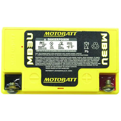 MotoBatt DB Electrical MB3U New Battery For Motobatt 3.8Ah, Xl600R 600Cc 1983-1987, Xl500R 1982, Xl350R 1984-1985, Xl250R 1982-1987, Yam50 1985-2000, Xt250 1984 YB3LA YB3LB - Image 3