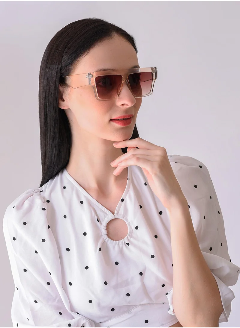 Haute Sauce Brown Lens Brown Oversized Sunglasses