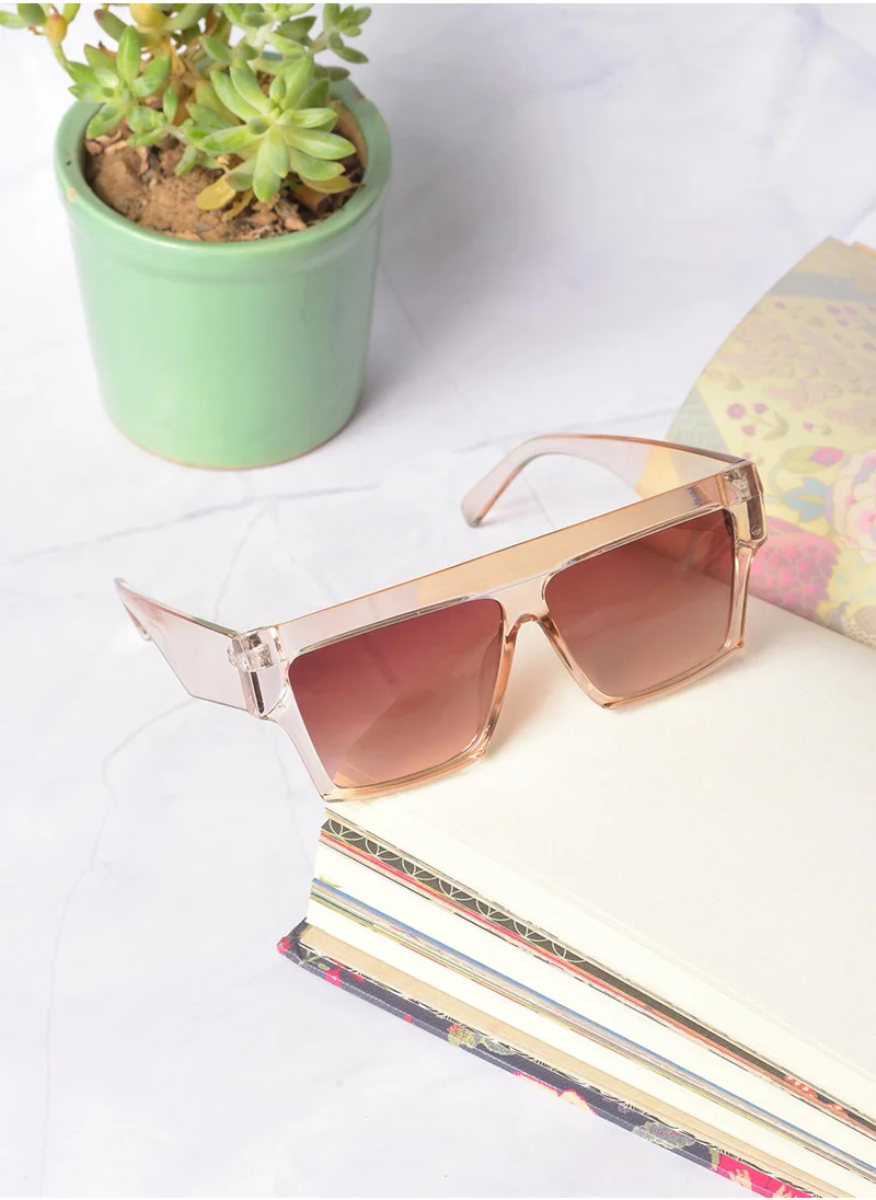 Haute Sauce Brown Lens Brown Oversized Sunglasses