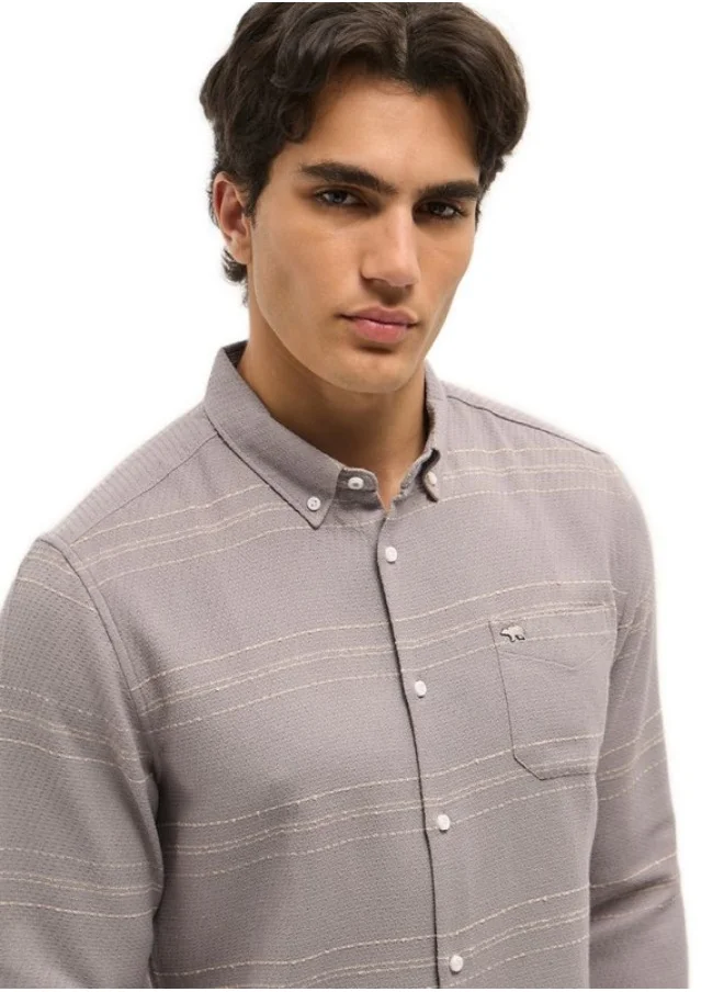 THE BEAR HOUSE Men's Shirt for Casual and Formal Wear | Classic Button-Down Style for Office, Daily Use, Travel, Events & All-Season Outfits | Versatile & Stylish Wardrobe Essential for Every Occasion