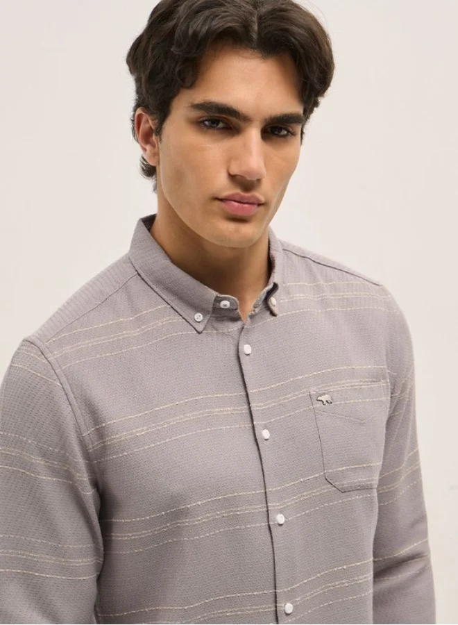 THE BEAR HOUSE Men's Shirt for Casual and Formal Wear | Classic Button-Down Style for Office, Daily Use, Travel, Events & All-Season Outfits | Versatile & Stylish Wardrobe Essential for Every Occasion