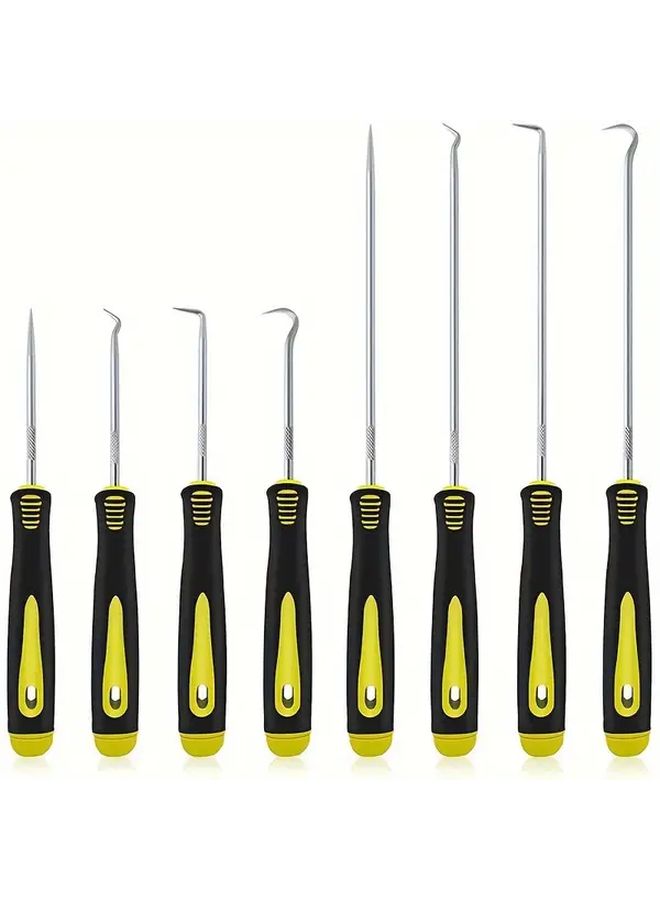 4 Pcs Yellow Long Auto Maintenance Tool Set Oil Seal Pick Hook Puller - Image 5