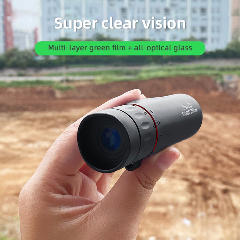 30x25 Mini Monocular Pocket Monocular Handheld Telescope with Carrying Bag for Hiking Camping Wildlife Observation Moon Sports Game Concert Watching - Image 4