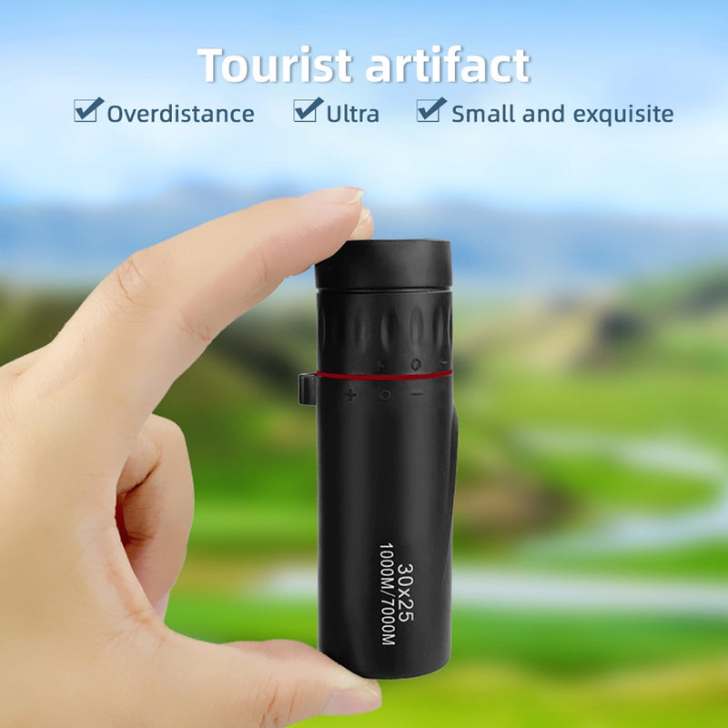 30x25 Mini Monocular Pocket Monocular Handheld Telescope with Carrying Bag for Hiking Camping Wildlife Observation Moon Sports Game Concert Watching - Image 3