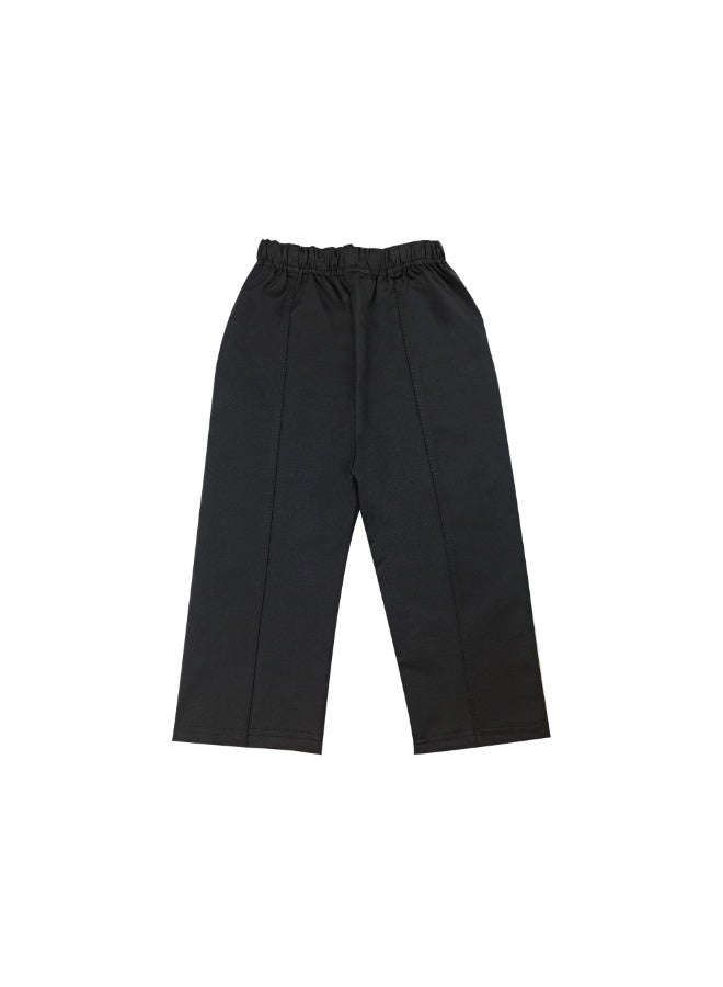 طقم سويت شيرت وبنطال بطبعة فراشات للبنات، بلوزة كريمية اللون وبدلة كاجوال بأكمام طويلة مع بنطال بخصر مطاطي، مناسب للأعمار من 3 إلى 9 سنوات - Image 5