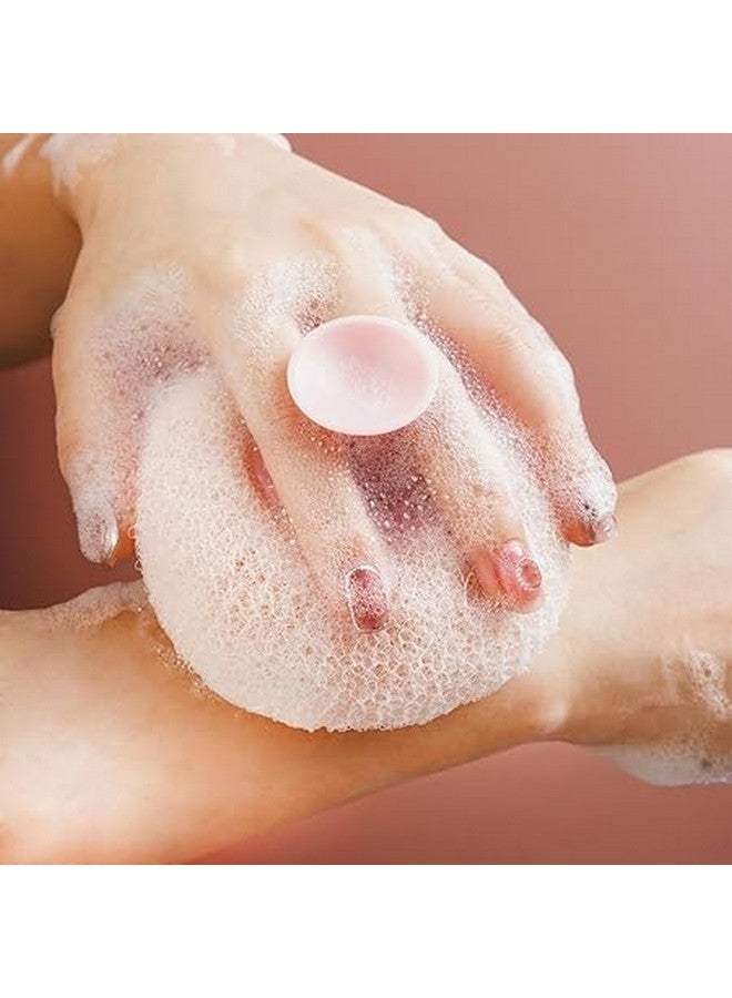 JR ENTERPRISE Bath Shower Scrub Sponge For Body Mud & Dirt Remover || Round Bathing Foam Exfoliator Loofah For Men Women And Baby || Ultra Soft Scrubber With Suction Cup, 1 Pcs, Multicolor (1) - Image 3