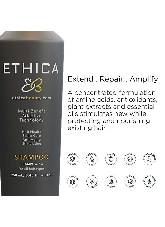 Ethica Beauty - Ethica Antiaging Shampoo Volumizing Shampoo For Men And Women Improve Thinning Stressed And Damaged Hair Plant Based Crueltyfree 8.45 Fl.Oz / 250 Ml - Image 1