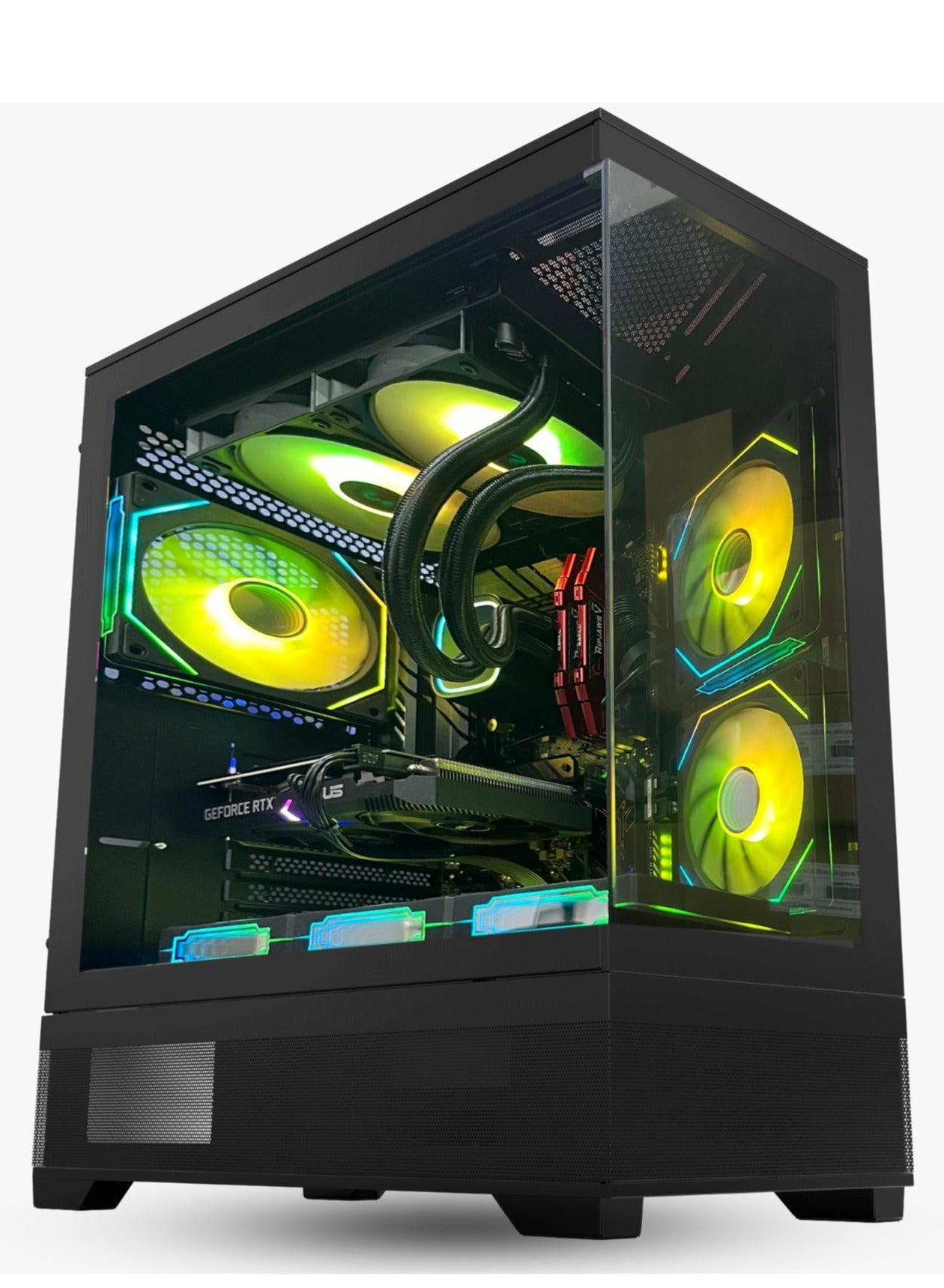 Impact Gaming PC - Intel Core i5-12400F Desktop Processor, 6 Cores & 12 Threads, DDR5 32GB (2*16) 6000MHz Ram, Nvidia GeForce RTX 4060 OC Edition 8GB GDDR6 GPU, 2TB NVMe M.2 SSD, 3 Fan AIO Liquid Cooler, 650W 80 Plus Standard Power Supply, Windows 11 Pro | Wi-Fi Black