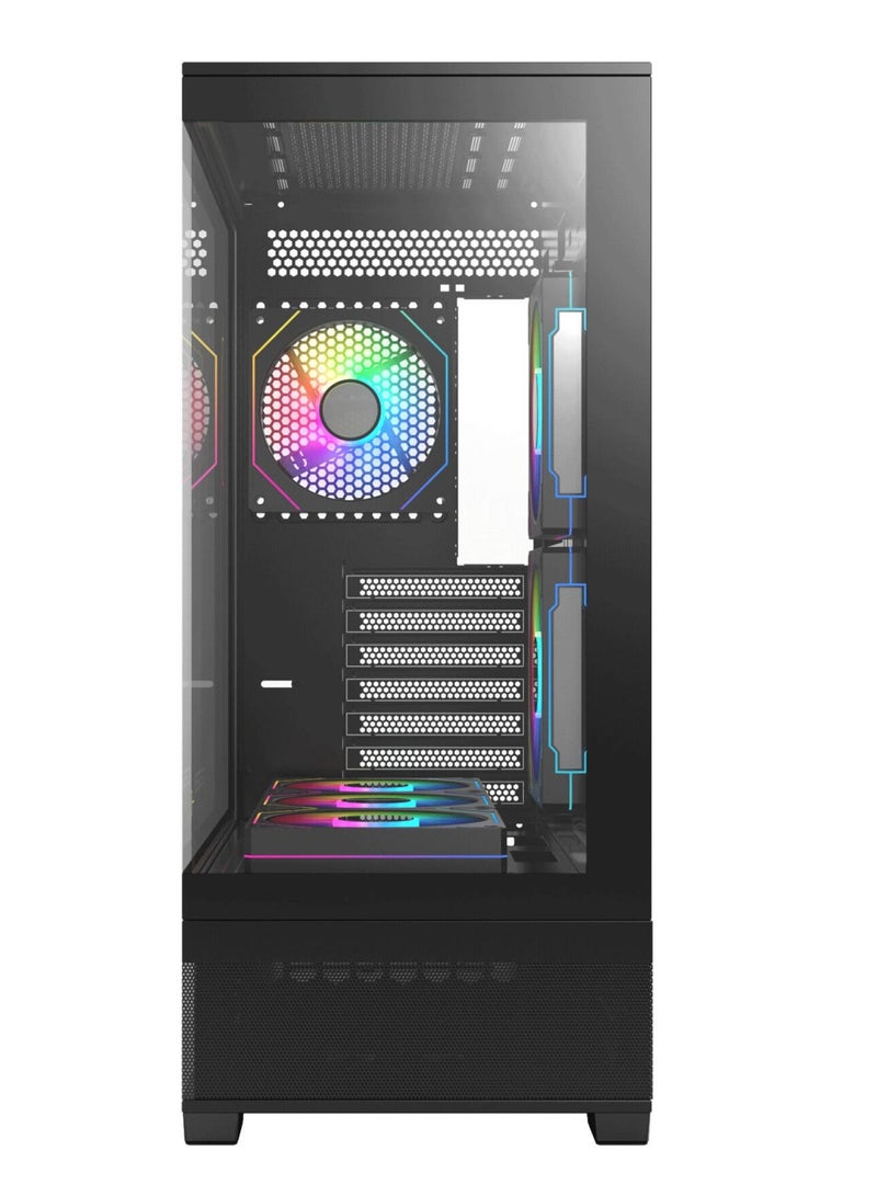 NANOTECH Impact Gaming PC - Intel Core i5-12400F Desktop Processor, 6 Cores & 12 Threads, DDR5 32GB (2*16) 6000MHz Ram, Nvidia GeForce RTX 4060 OC Edition 8GB GDDR6 GPU, 2TB NVMe M.2 SSD, 3 Fan AIO Liquid Cooler, 650W 80 Plus Standard Power Supply, Windows 11 Pro | Wi-Fi Black - Image 3