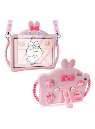 For Samsung Galaxy Tab A9 Plus Kids Girls Galaxy Tab A9+ Case with Screen Protector Handle,Bunny Galaxy Tab A9 Plus 11 inch 2023 Soft Silicone Tablet Case - Pink - pzsku/ZD438BA6030AD439F84F2Z/45/1747059855/a45f6d1d-6b17-44be-82f9-e4a9190891fb