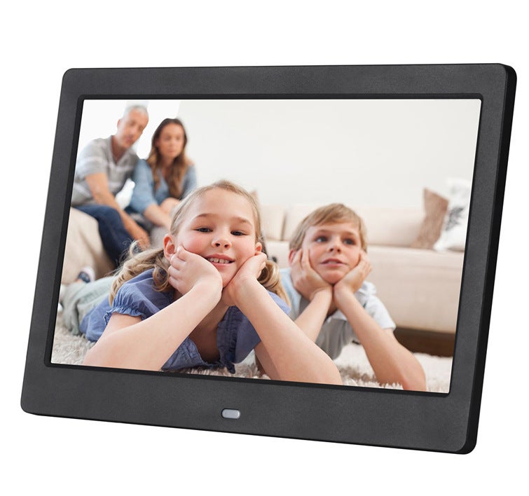 إطار صور رقمي HD بحجم 10 إنش مع موسيقى وفيديو وإعلانات متكررة 7 ألبومات رقمية بشاشة LED - Image 1