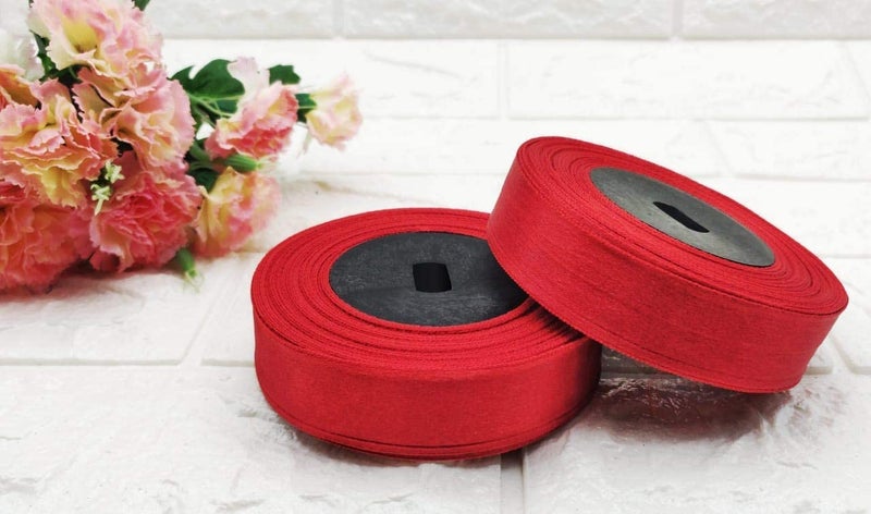 ProKart 25mm (2 inch) Colorful Satin Ribbon for Birthdays Gift Wrapping/Flower Making Ribbon/Party Decoration Ribbon/Bow Making Ribbon: 10 Yards (Set of 5 Rolls) - Image 1