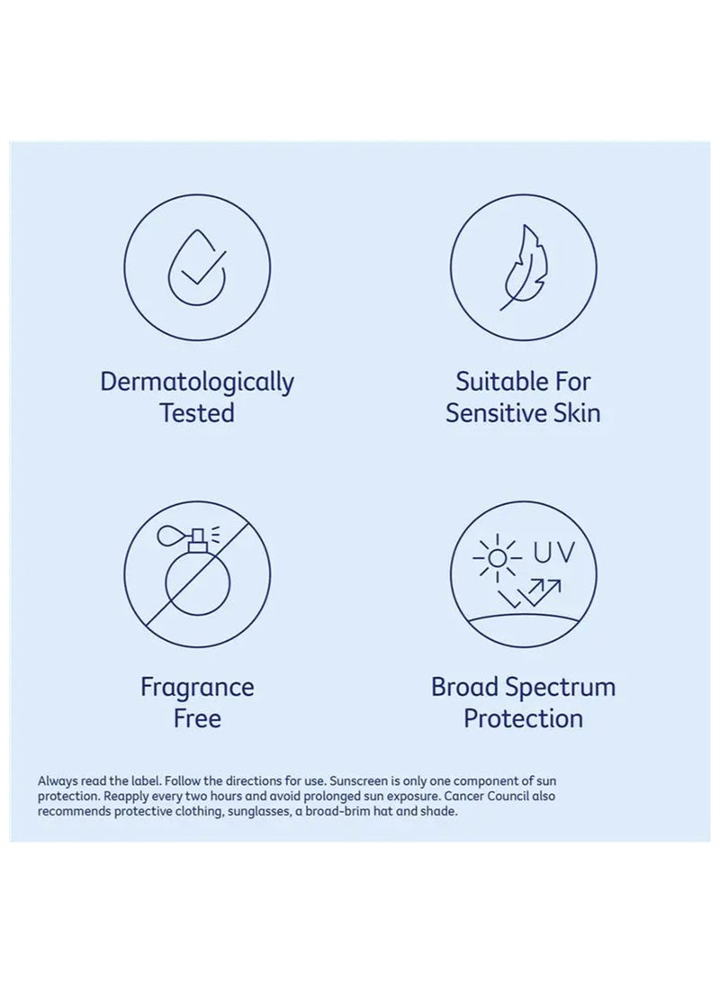 كانسر كاونسيل مرطب يومي من مجلس مكافحة السرطان مقاوم للماء بمعامل حماية من الشمس SPF50 بحجم 75 مل، مرطب نهاري للوجه والجسم، مقاوم للماء، خفيف الوزن، كريم واقٍ من الشمس مرطب بالألوفيرا، خالي من العطور، مناسب للبشرة الحساسة - Image 5