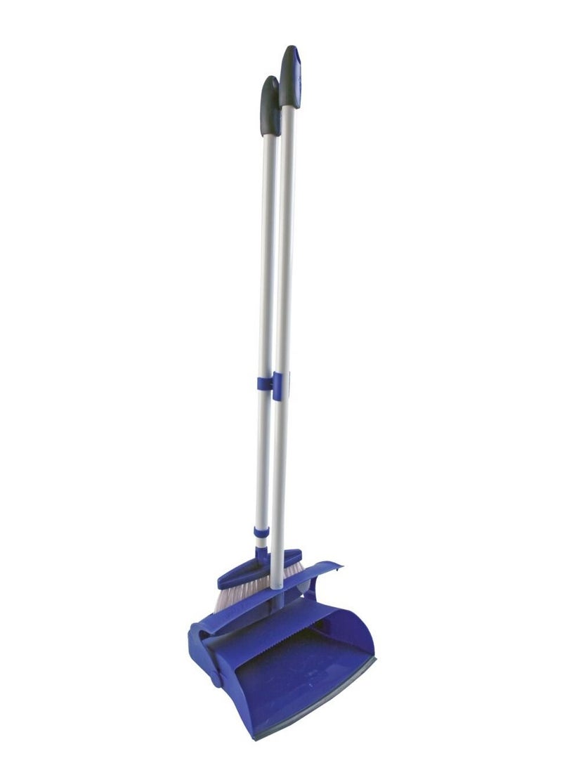 Mr Clean - Butler Mr.Clean Neat Sweep Dustpan and Broom Silver and Blue - Image 1
