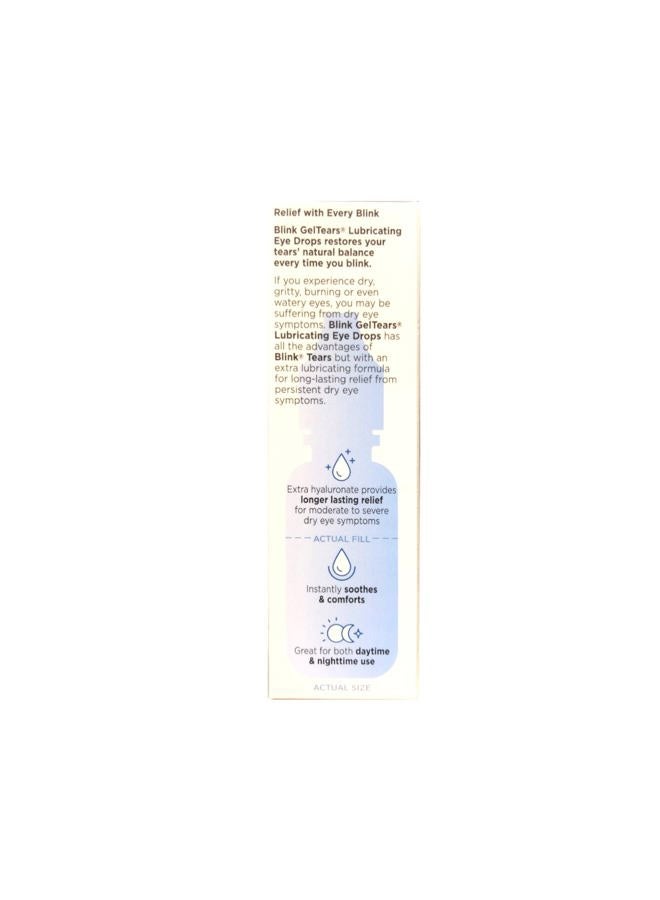 BLINK Gel Tears Lubricating Eye Drops Moderate Severe Dry Eye - Image 5