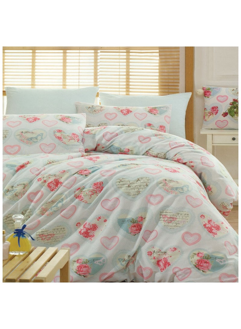 Family Bed Flat Bed sheet Set Cotton 4 pieces size 240 x 250 cm Model 176 from Family Bed - Image 1