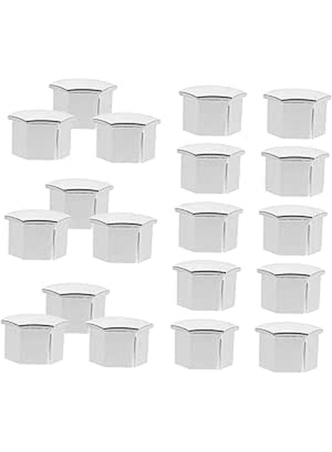 20 Pcs Wheel Nut Covers Black with Removal Tool Universal Fit for All Vehicles - Image 1